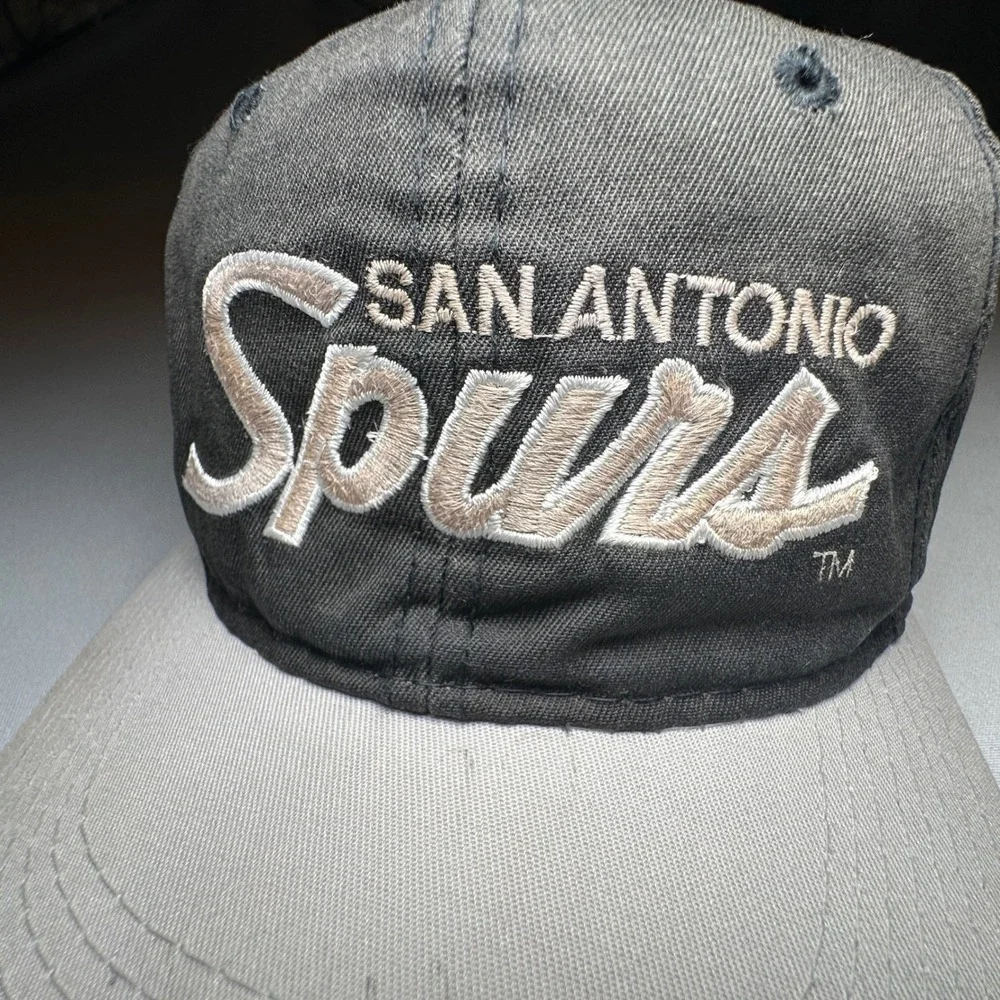 VTG San Antonio Spurs Hat Sports‎ Specialties Script Black Fiesta Green Bill 90s
